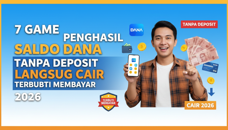 7 Game Penghasil Saldo Dana Tanpa Deposit Langsung Cair Terbukti Membayar 2026