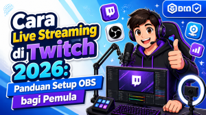 Cara Live Streaming di Twitch 2026: Panduan Setup OBS bagi Pemula