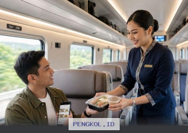 Praktis! Memesan Hidangan Kuliner di Kereta Api Kini Mudah Melalui Ponsel Pintar, Diantar Langsung ke Tempat Duduk Anda