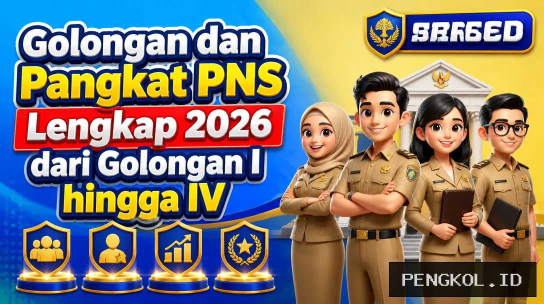 Golongan dan Pangkat PNS Lengkap 2026 dari Golongan I hingga IV