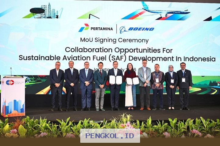Kolaborasi Strategis Pertamina-Boeing Mendorong Percepatan Pengembangan Bahan Bakar Penerbangan Berkelanjutan di Indonesia